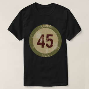 Vintage abgenutzt Nummer 45 T-Shirt