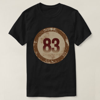 Vintage abgenutzte Nummer 83 T-Shirt