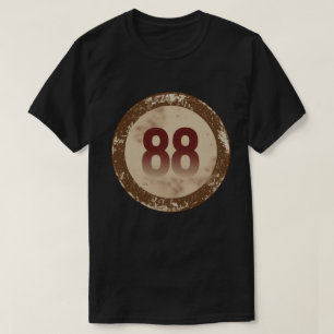 Vintage abgenutzte Nummer 88 T-Shirt