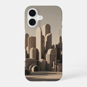 Vintage abgerundete Stadt iPhone 16 Hülle