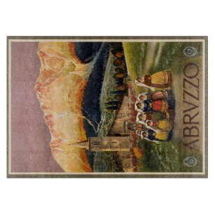 Vintage Abrvzzo Italien Schneidbretter Schneidebrett