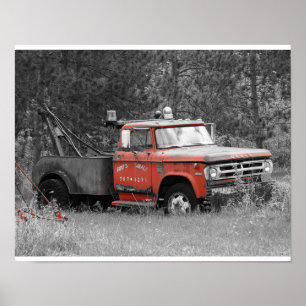 Vintage Abschleppwagen Poster