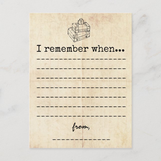 Vintage Abschluss-Speicherkarte Ankündigungspostkarte (Vorderseite)