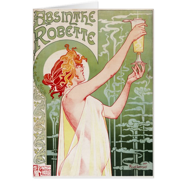 Vintage Absinth Robette und Jugendstil (Vorne)