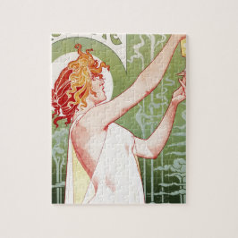 Vintage Absinth Robette und Jugendstil Puzzle