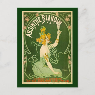 Vintage Absinthe Blanqui Werbung Postkarte