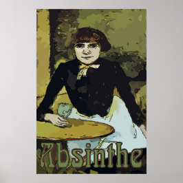 Vintage Absinthe-Frau Poster