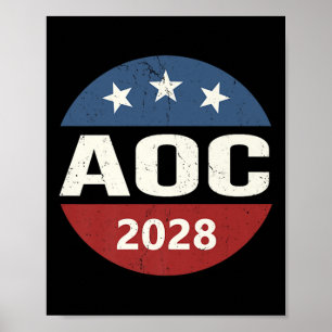 Vintage Abstimmung Alexandria Ocasio-cortez Präsid Poster