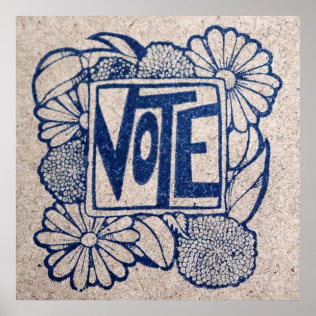 VINTAGE ABSTIMMUNG POSTER (Vorne)