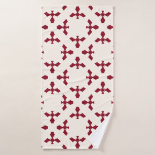 Vintage abstract geometric floral pattern. Seamles Badehandtuch