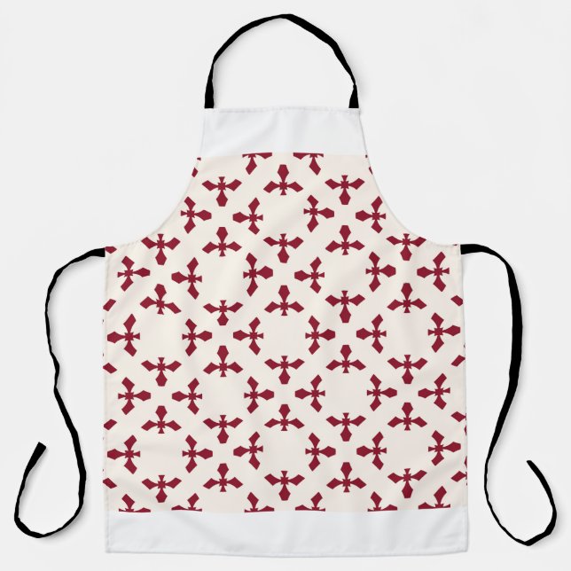 Vintage abstract geometric floral pattern. Seamles Schürze (Vorderseite)