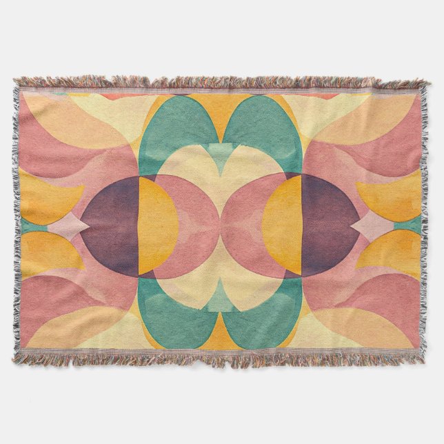 Vintage Abstract Pattern Decke (Vorderseite)