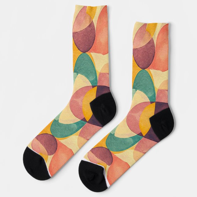 Vintage Abstract Pattern Socken (Linkes Detail)