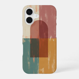 Vintage abstrakte geometrische Bogen iPhone 16 Hülle