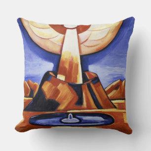 Vintage-Abstrakte Kunst von Marsden Hartley Yliast Kissen