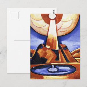 Vintage-Abstrakte Kunst von Marsden Hartley Yliast Postkarte