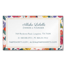 Vintage Abstrakte Wildblume Foliage & Bienenmuster