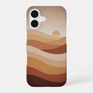 Vintage abstrakte Wüstenlandschaft iPhone 16 Hülle