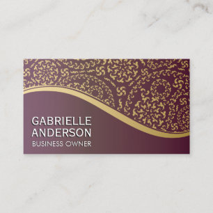 Vintage abstraktes Muster Visitenkarte