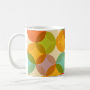 Vintage abstraktes nahtloses Muster Hintergrund Kaffeetasse
