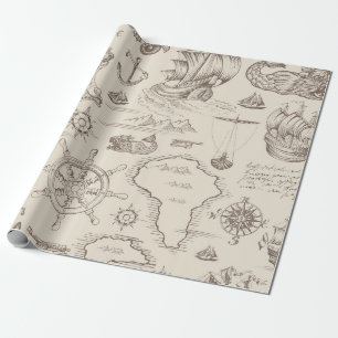 Vintage abstraktes nahtloses Muster zum Thema  Geschenkpapier