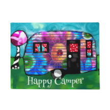 Vintage abstrauter Campinganhänger Floral personal