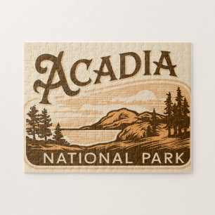 Vintage Acadia Nationalpark Bar Harbor Puzzle