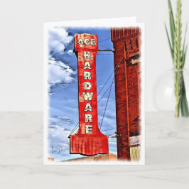 Vintage Ace Hardware-Signaturkarte Dankeskarte