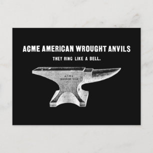 Vintage Acme Ambosse Postkarte