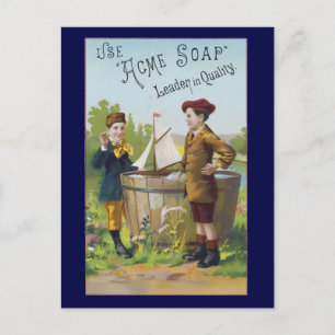 Vintage Ad Acme Soap Postkarte