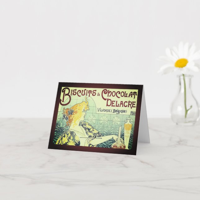 Vintage Ad Biscuits Schokolade Delacre Karte (Kleines Gewächs)