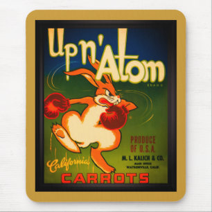 Vintage Ad Carrots  Mousepad