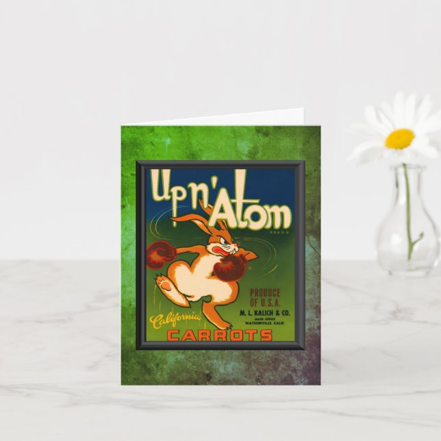 Vintage Ad Carrots Note Card Karte (Kleine Pflanze)