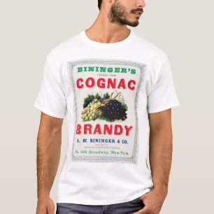 Vintage Ad for Biningers Cognac Brandy. T-Shirt