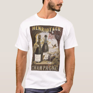 Vintage Ad for Henriot & Co. Rheims Champagne T-Shirt