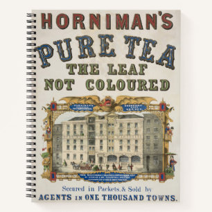 Vintage Ad for Horniman's Pure Tea Notizbuch