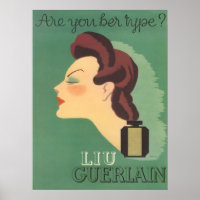 Vintage Ad Liu Parfüm von Guerlain in den 30er Jah