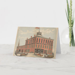 Vintage Ad of August Baetzhold, Wines & Liquors Karte