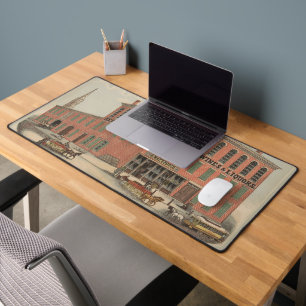 Vintage Ad of August Baetzhold, Wines & Liquors Schreibtischunterlage