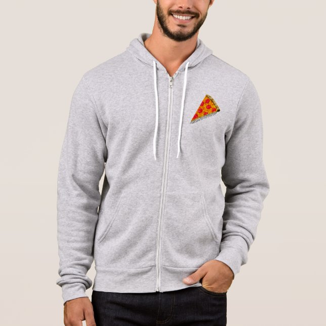 Vintage Ad Pizza Slice Hoodie (Vorderseite)