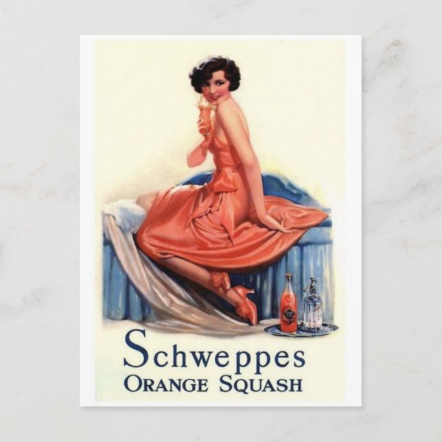 Vintage Ad Poster Postkarte (Vorderseite)