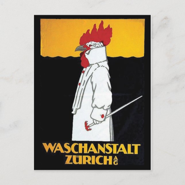 Vintage Ad Poster Postkarte (Vorderseite)