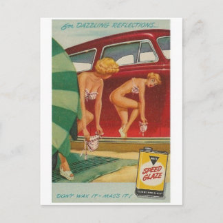 Vintage Ad Poster Postkarte