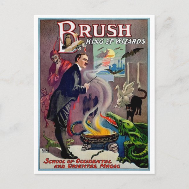 Vintage Ad Poster Postkarte (Vorderseite)