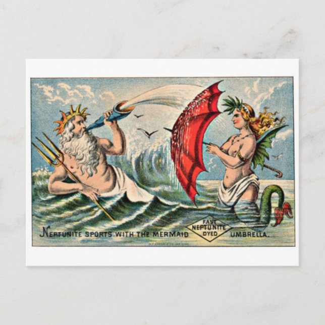 Vintage Ad Poster Postkarte (Vorderseite)