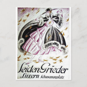 Vintage Ad Poster Postkarte
