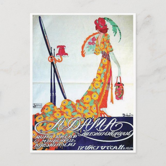 Vintage Ad Poster Postkarte (Vorderseite)