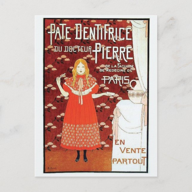 Vintage Ad Poster Postkarte (Vorderseite)