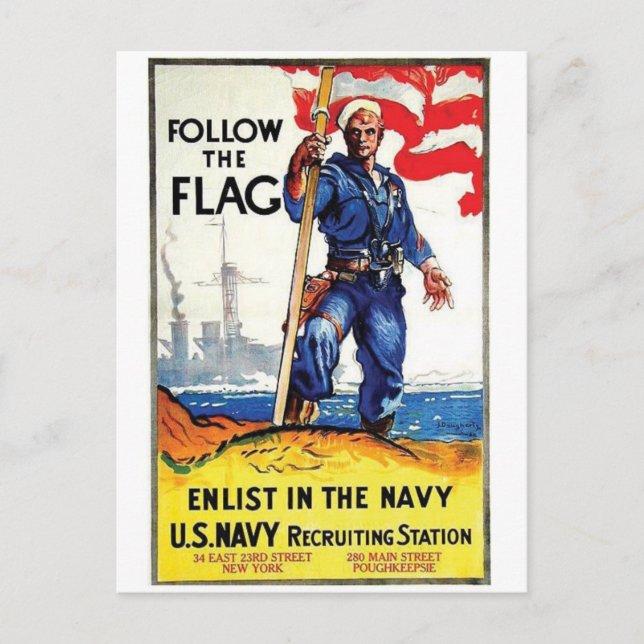 Vintage Ad Poster Postkarte (Vorderseite)