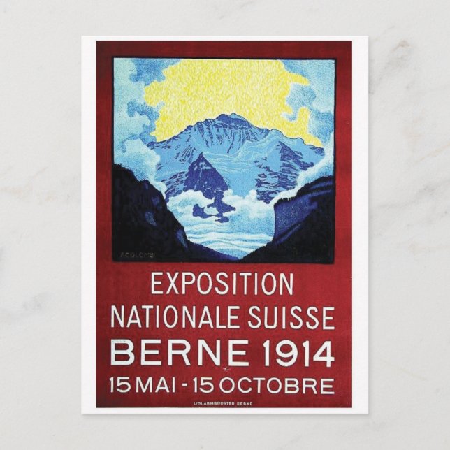 Vintage Ad Poster Postkarte (Vorderseite)